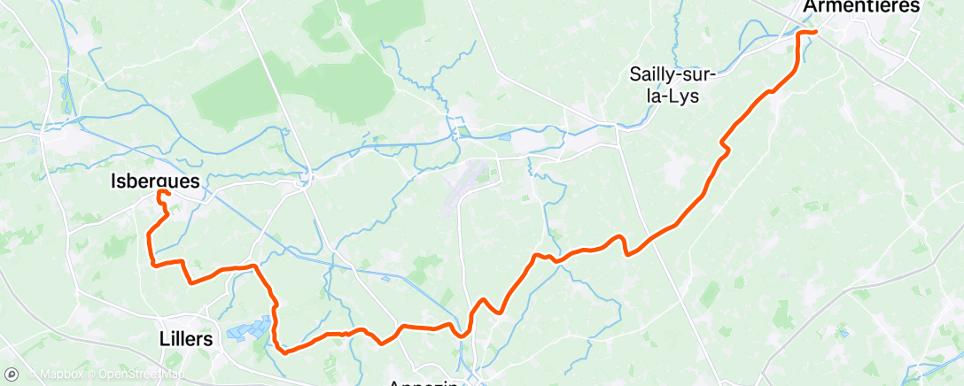 Map of the activity, Lunch Ride 🚴