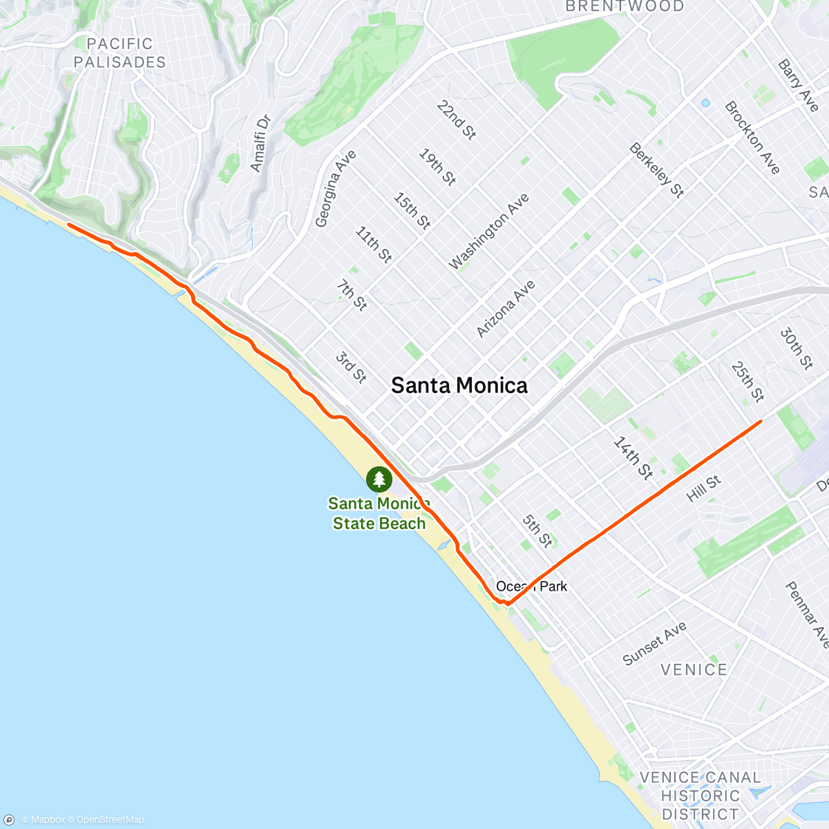 Map of the activity, Misty cruise w/ Connor
