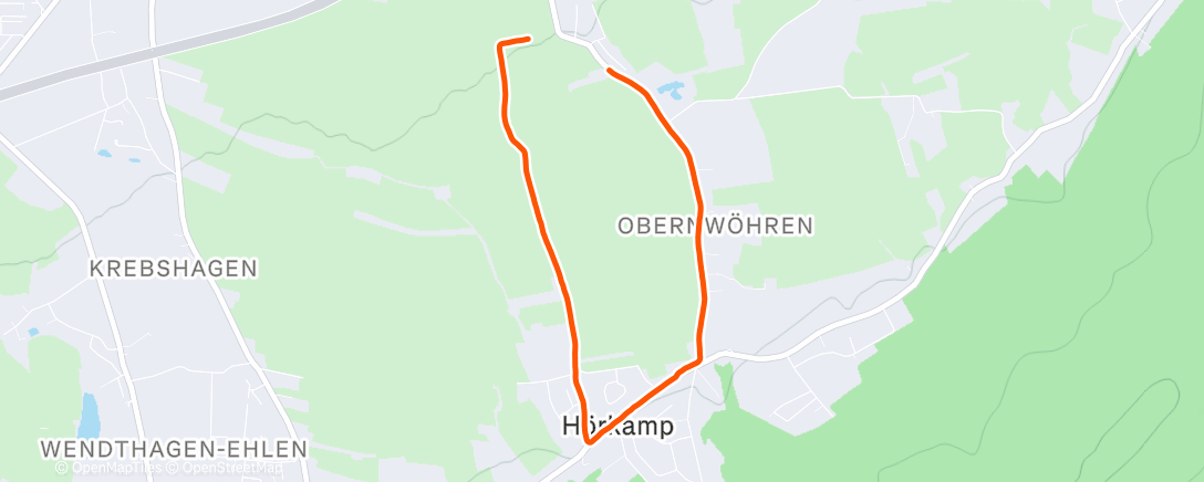 Map of the activity, Spaziergang am Nachmittag