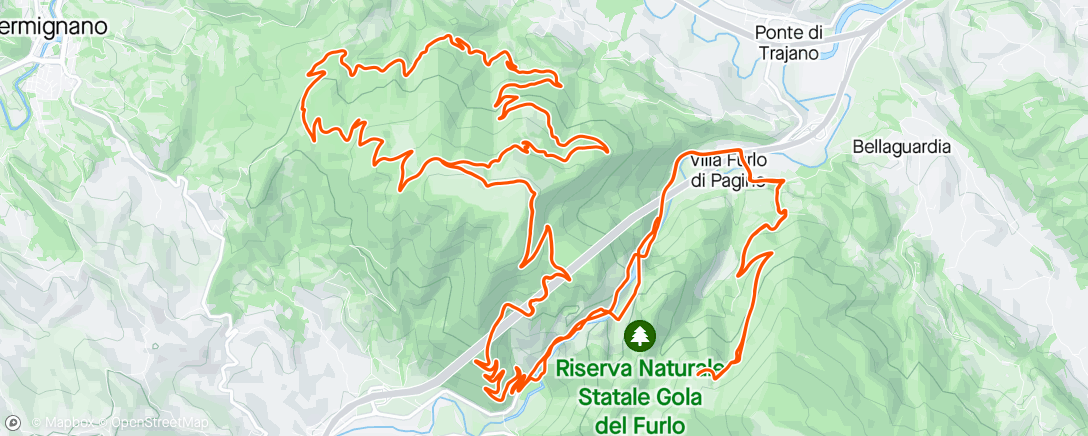 Map of the activity, Pietralata e Paganuccio