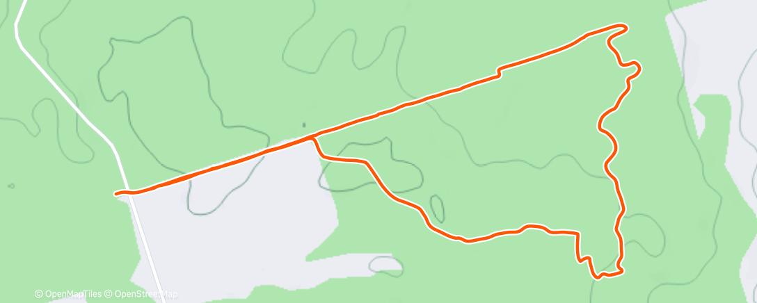 Map of the activity, Afternoon Hike