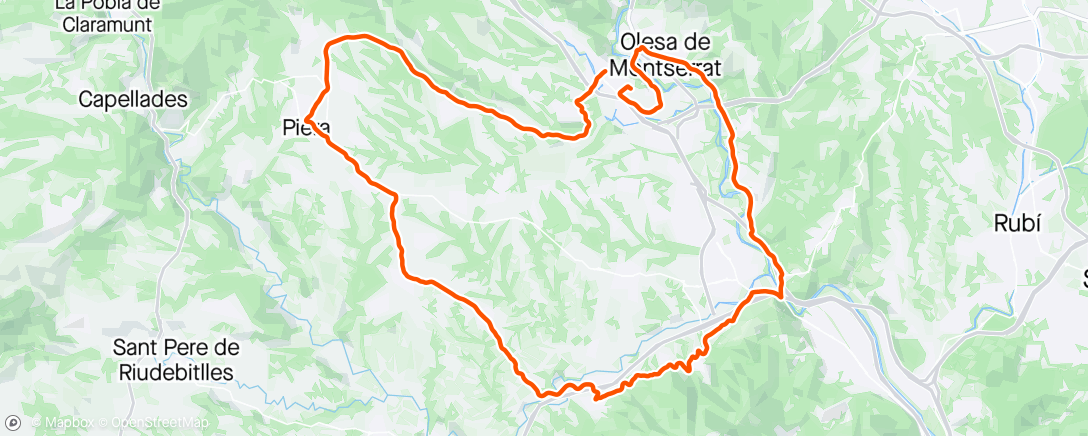 Map of the activity, Volta Sant Llorenç Invertida