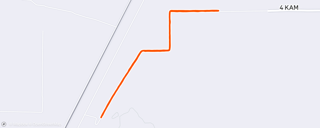 Map of the activity, Afternoon Run