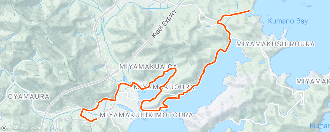 Map of the activity, ROUVY - Tour de TAKI | Kihoku course