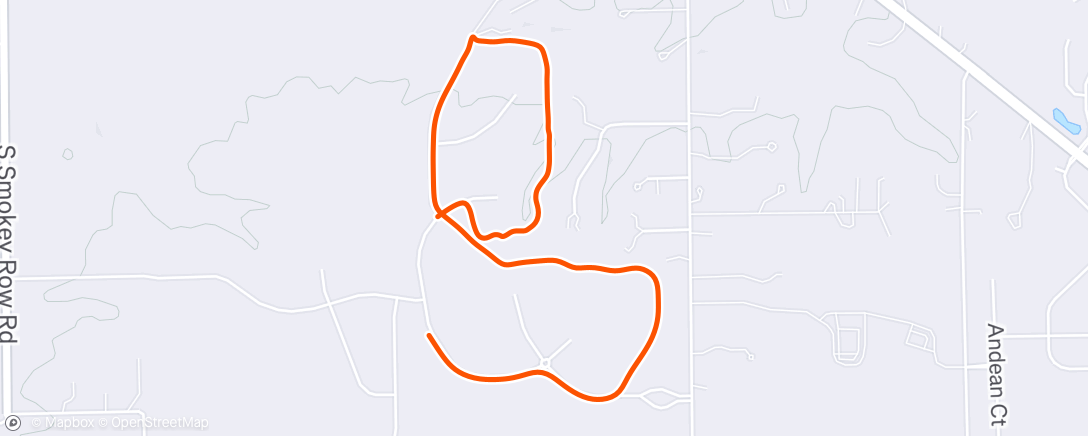 Map of the activity, Morning Run