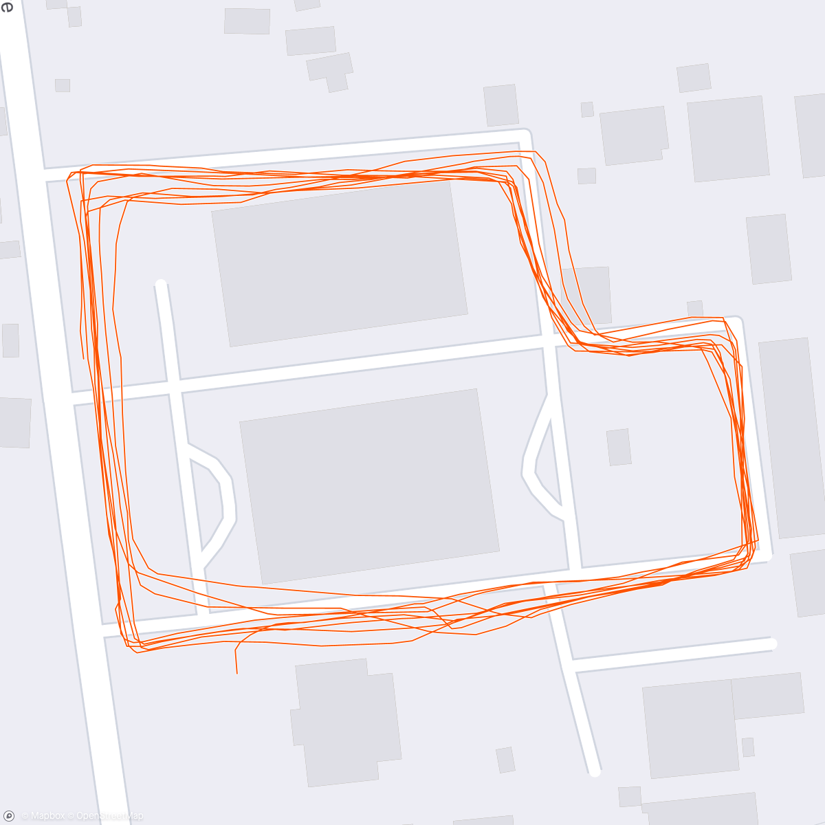 Map of the activity, Morning Run