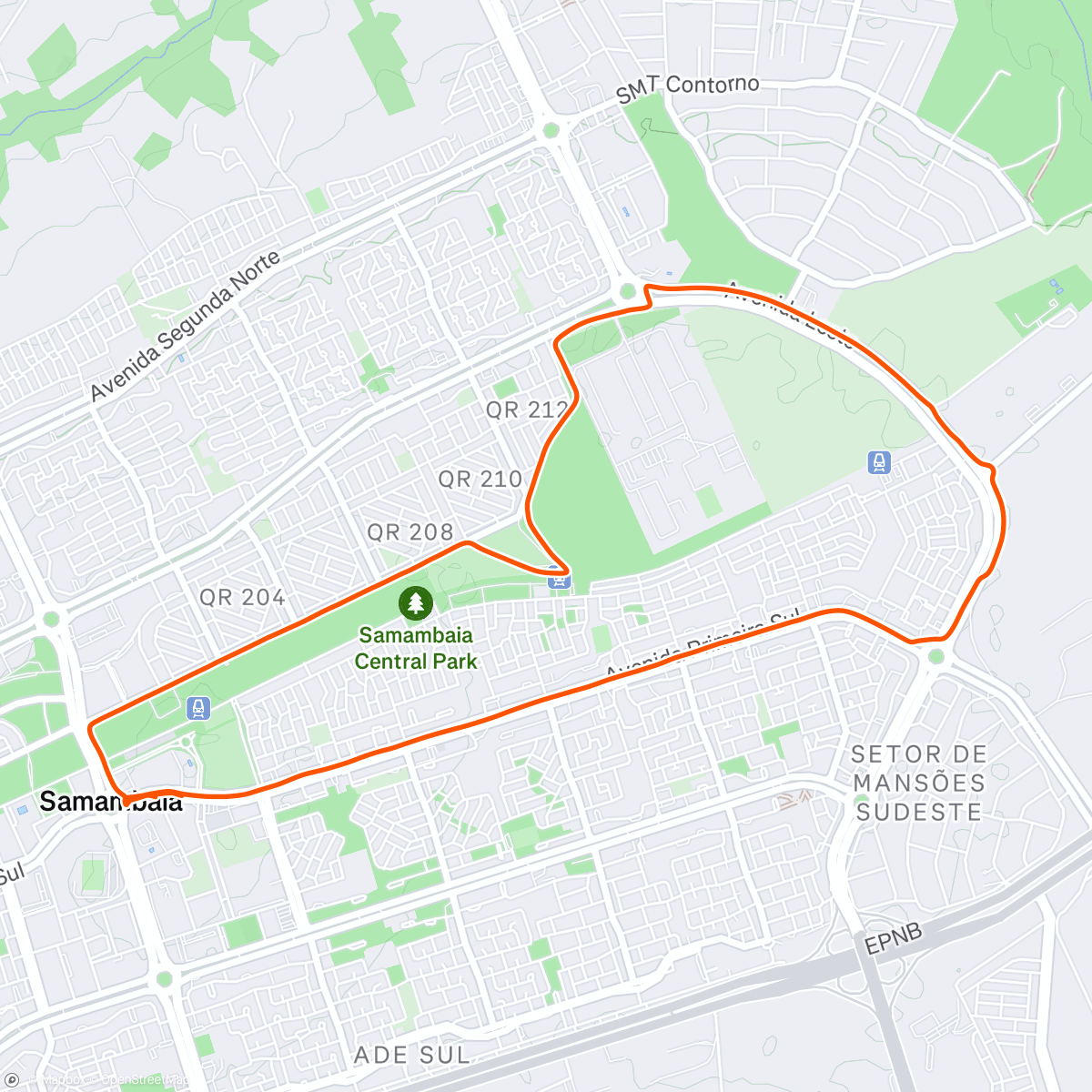 Map of the activity, 1/300