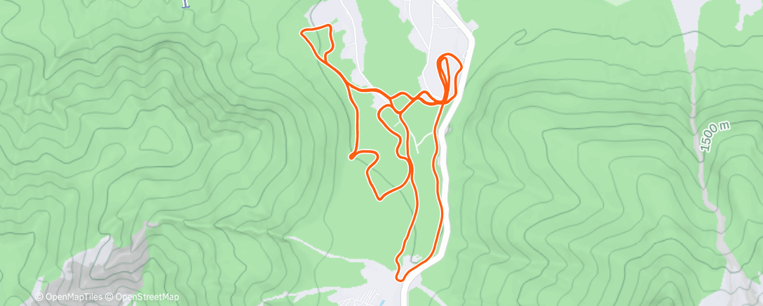 Map of the activity, Morning Nordic Ski