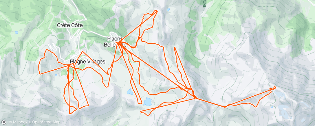 Mapa da atividade, Afternoon Alpine Ski