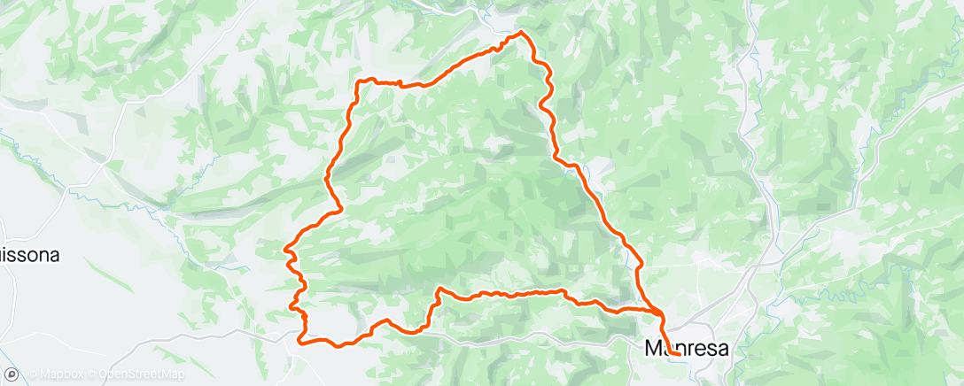 Map of the activity, Volta Catalunya - stage 1