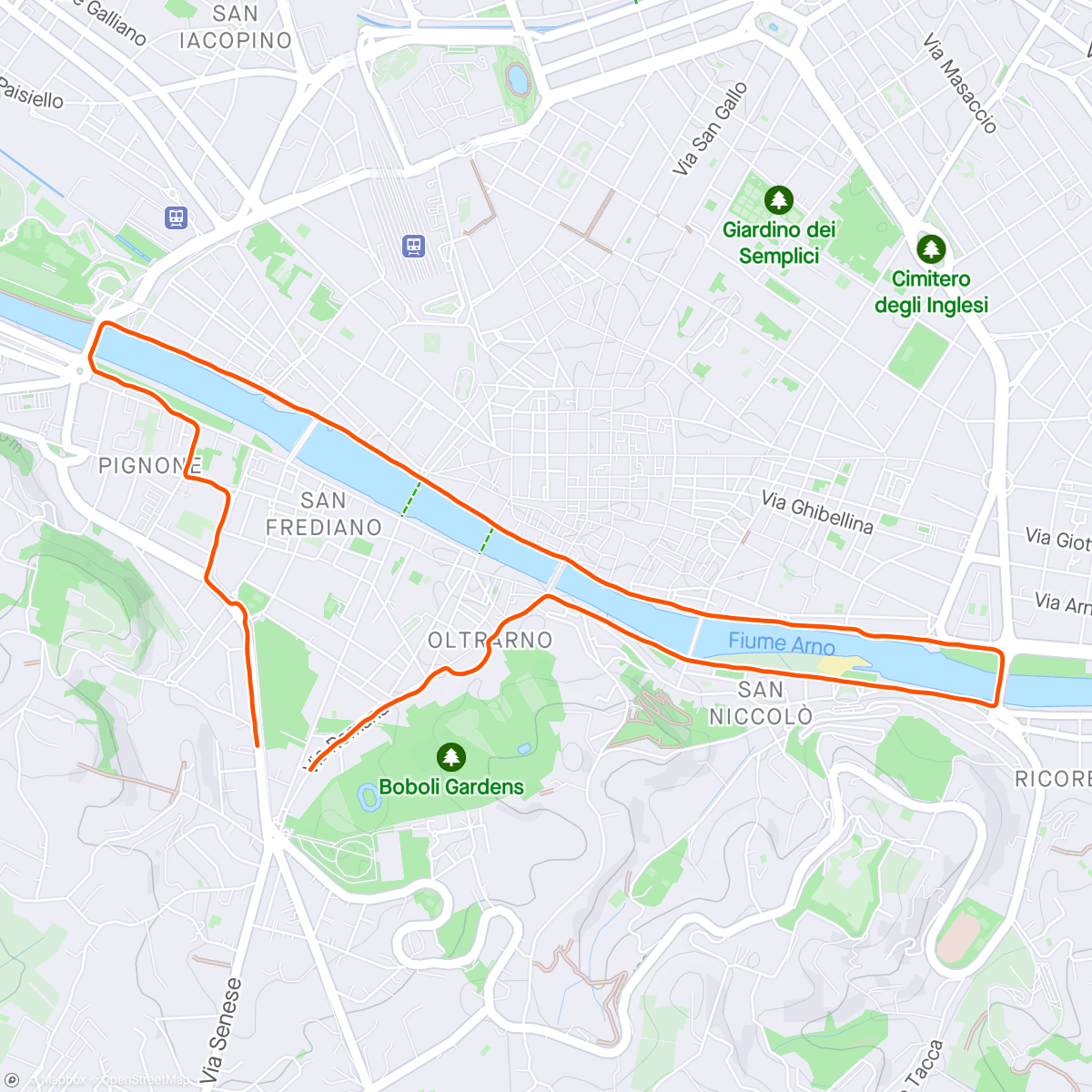 Карта физической активности (River Run 🏃‍♂️)