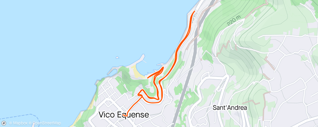 Map of the activity, Hill Run