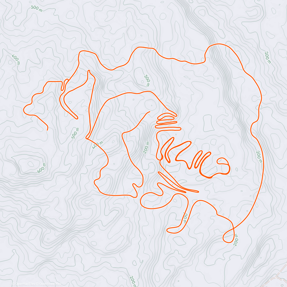 Map of the activity, Climber's Delight
