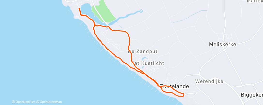 Map of the activity, Ochtendloop