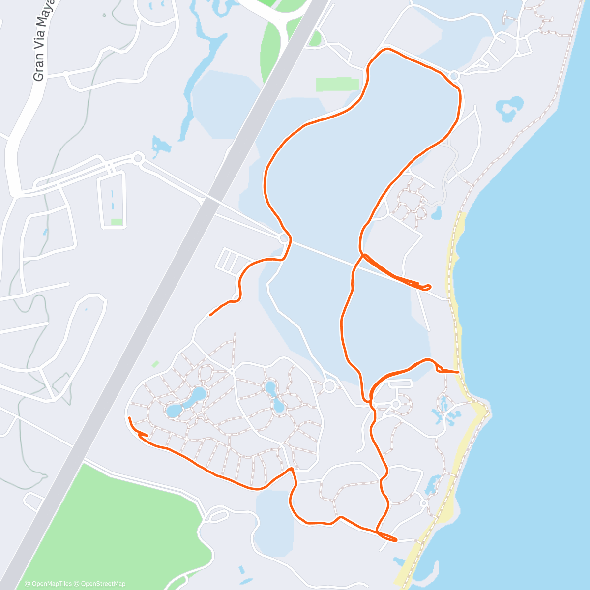 Карта физической активности (Bahia Principe touristy bike tour!)