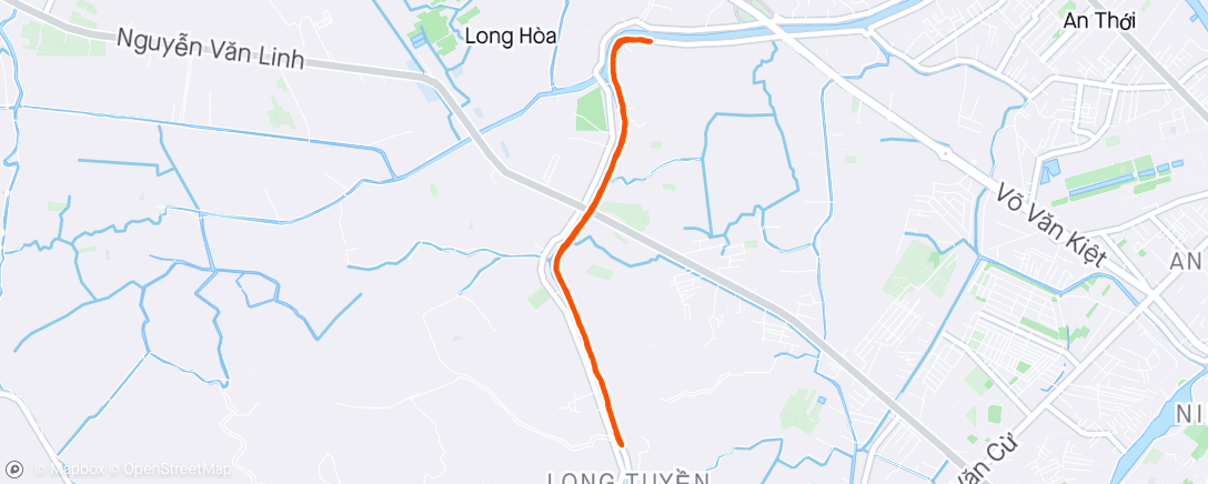 Map of the activity, Huawei Health activity