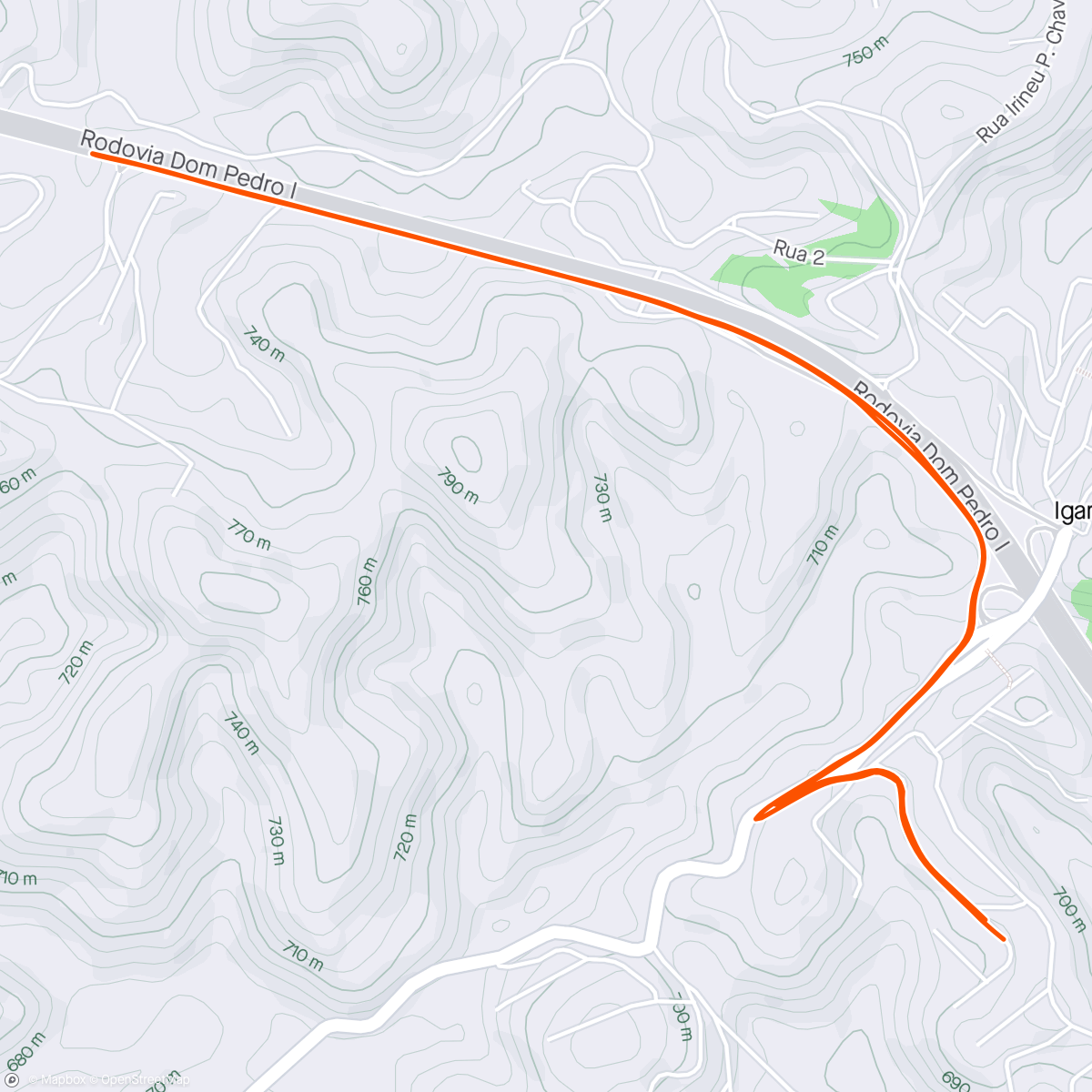 Map of the activity, Treininho em Z2