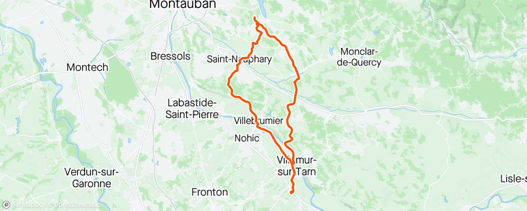 Karte der Aktivität „Vélo du matin”