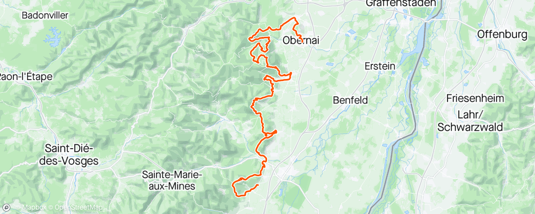 Map of the activity, Trail Utmb d’Alsace