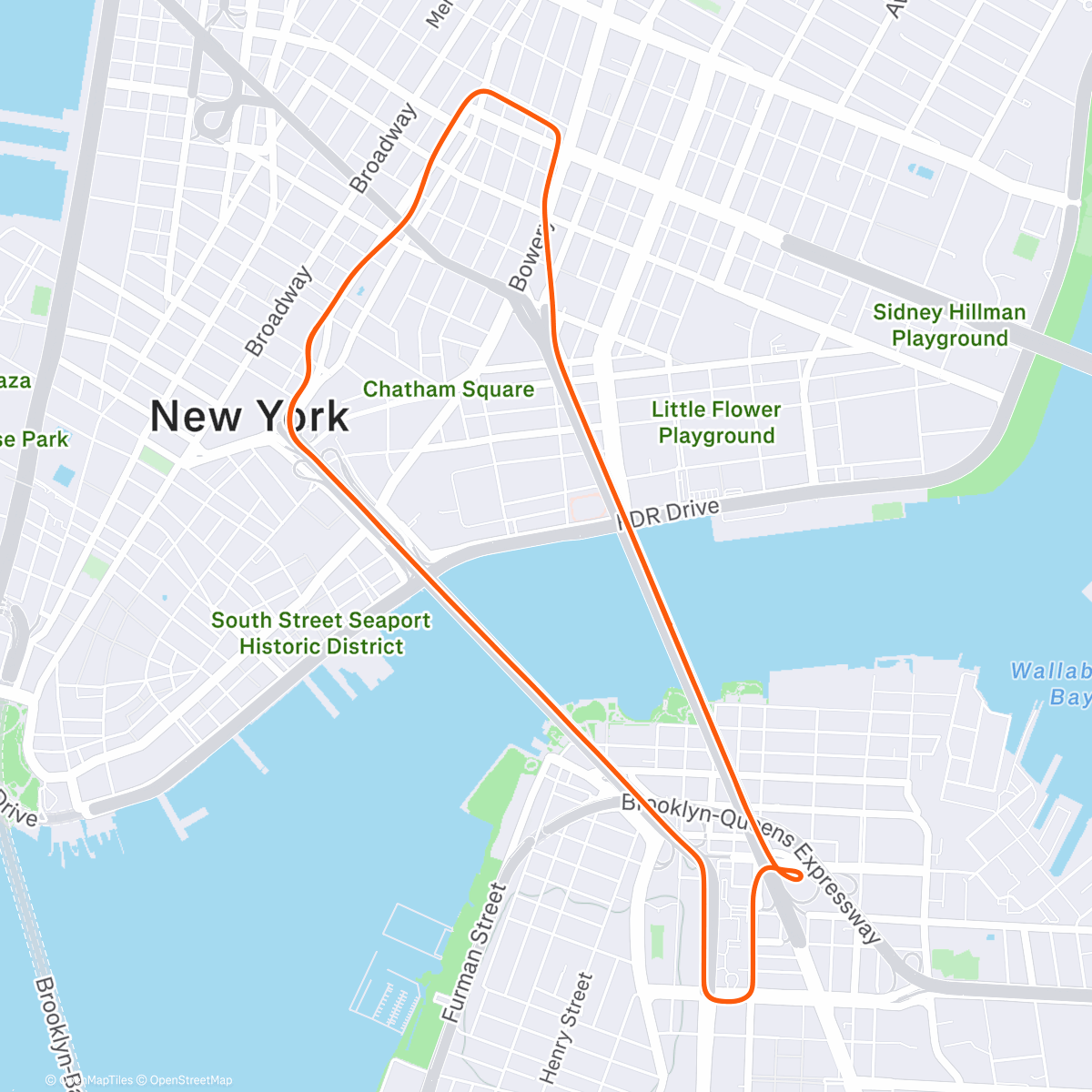 Карта физической активности (Zwift - Double Span Spin in New York)