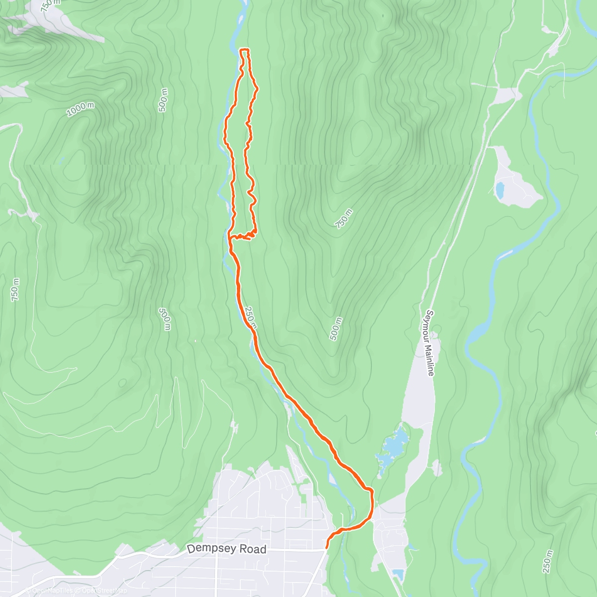 Map of the activity, Lynn Loop