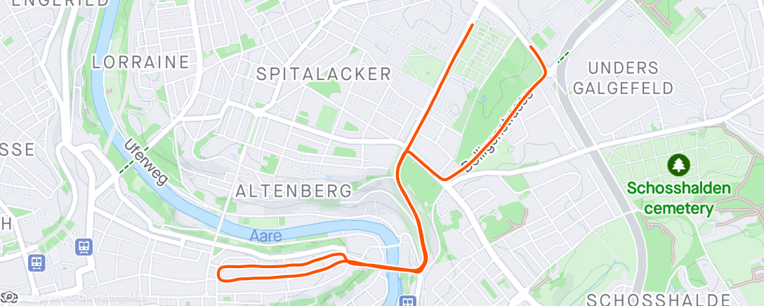 Карта физической активности (Altstadt GP Bern ✨)