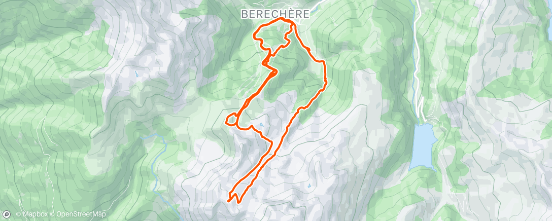 Map of the activity, Ski de randonnée le matin