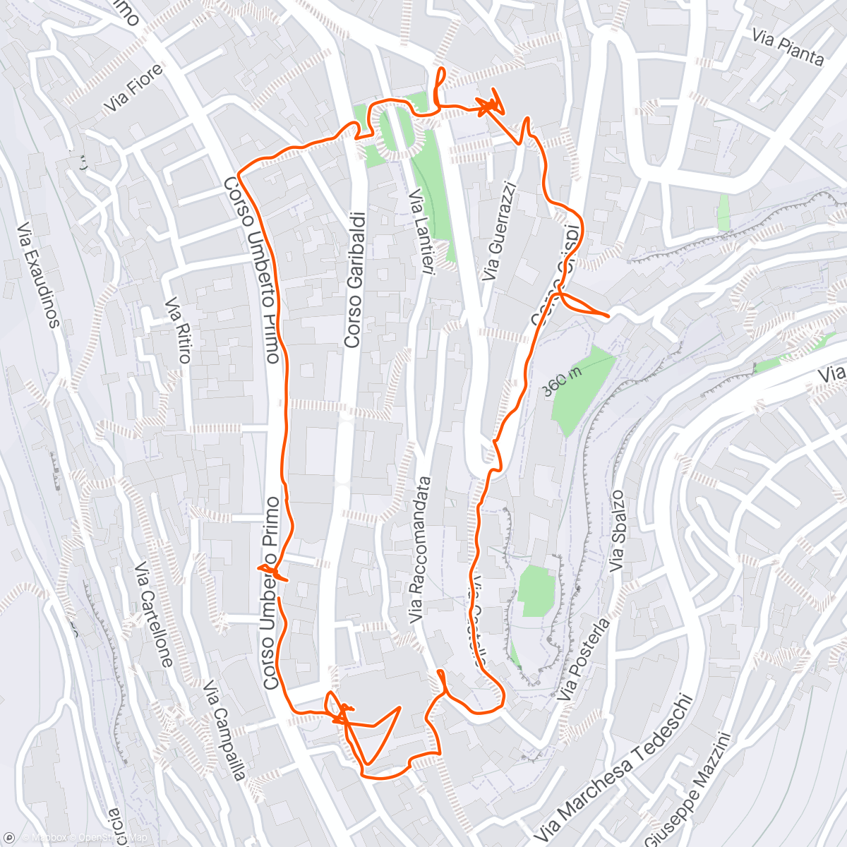 Map of the activity, Modica