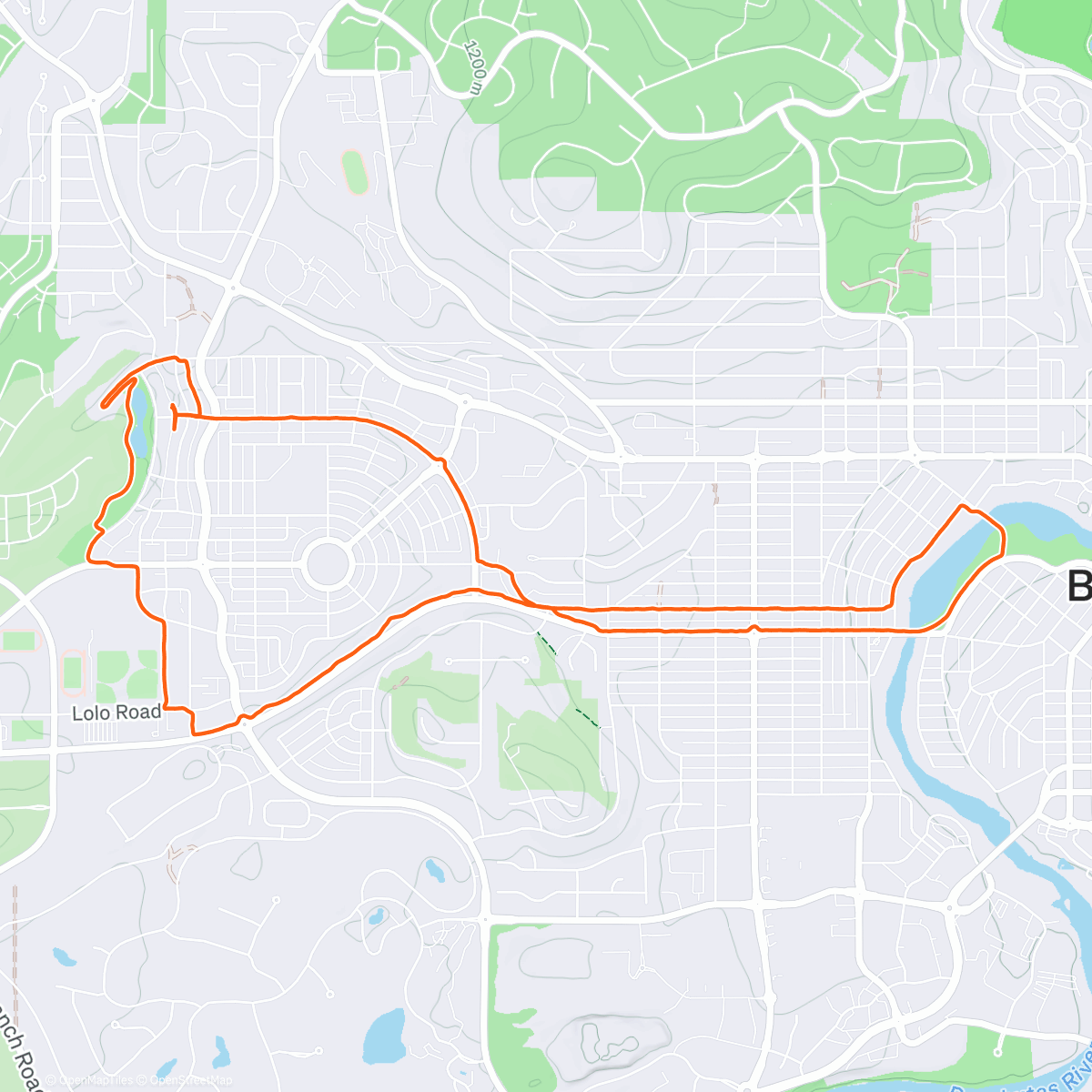 Map of the activity, Chilly but pretty night…