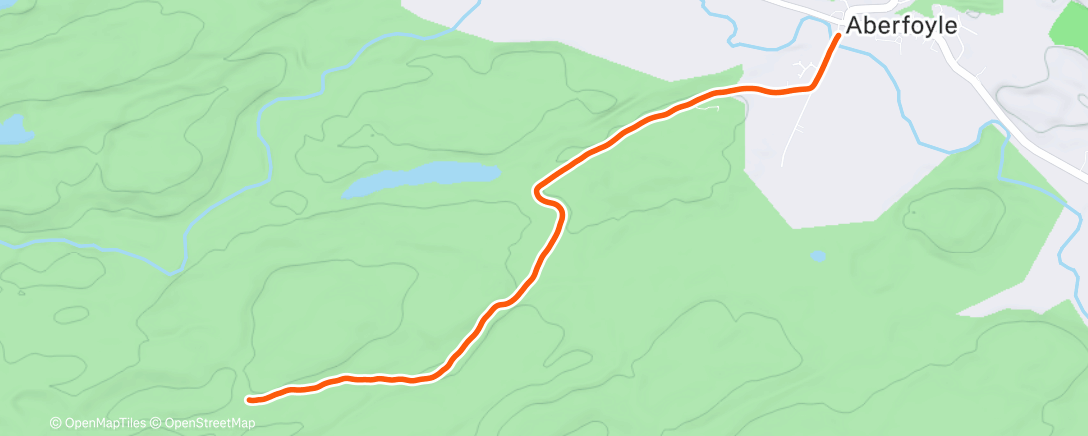 Map of the activity, Lunch Run