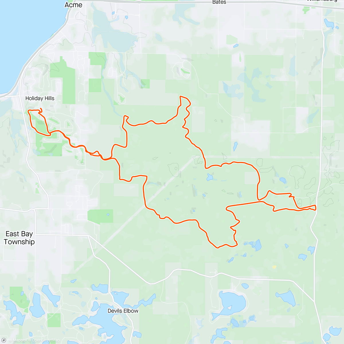 Map of the activity, Mud, Sweat, and Beers did not disappoint.