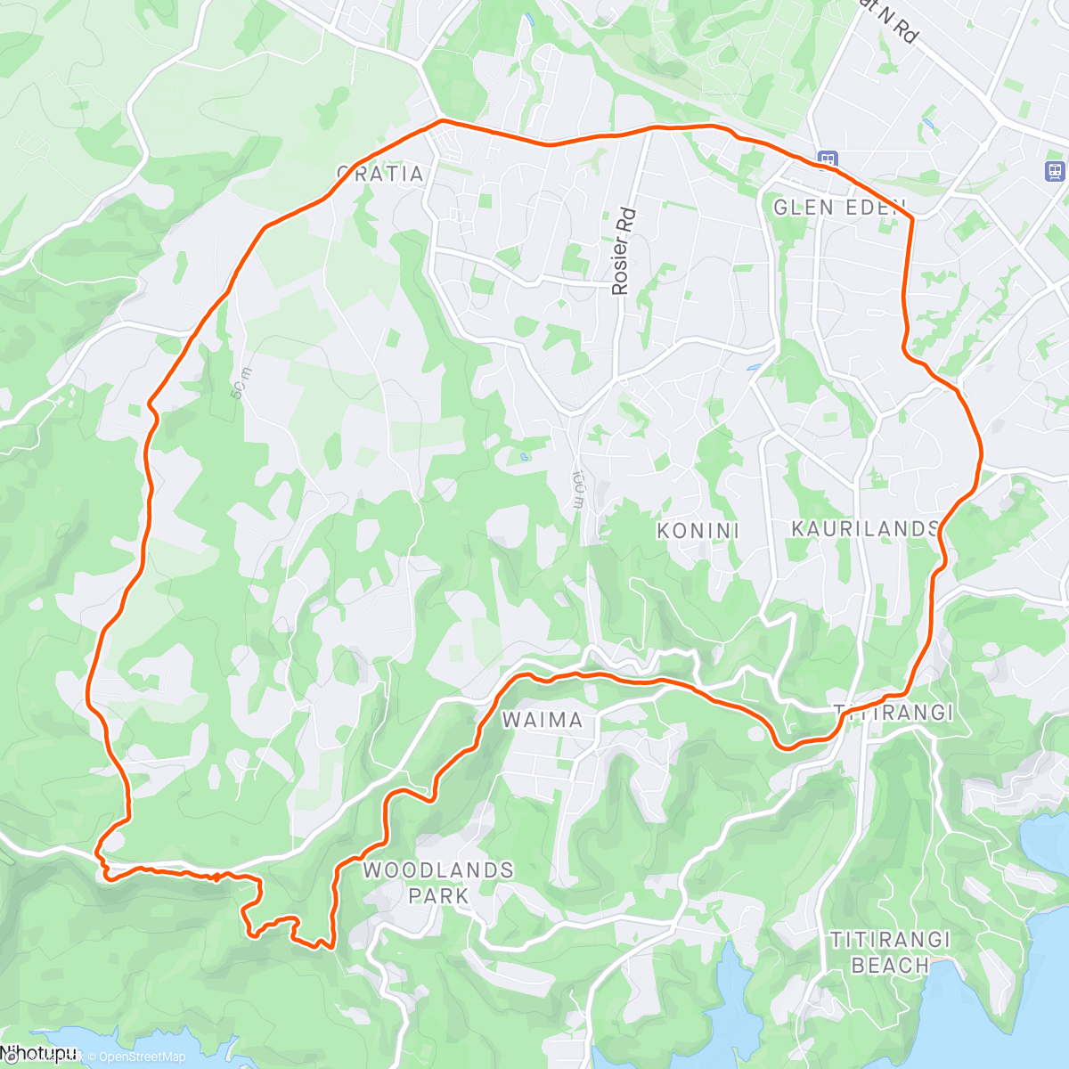 Map of the activity, Fast Finish Long Run - MetroRun - #40