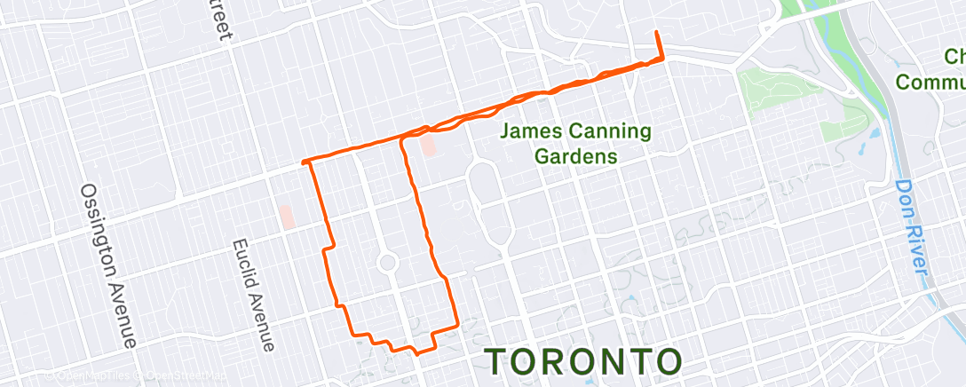 Map of the activity, 12/20 - Curbside + Cheese + Chinatown