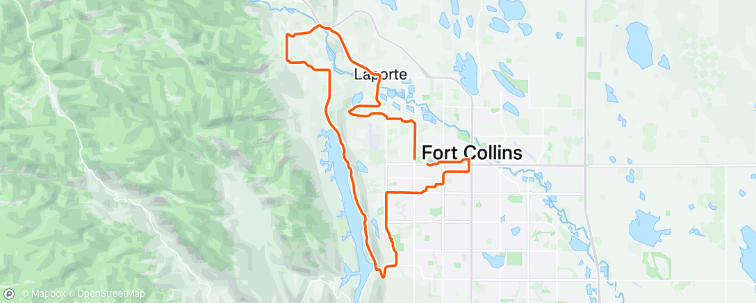 Map of the activity, Morning Ride