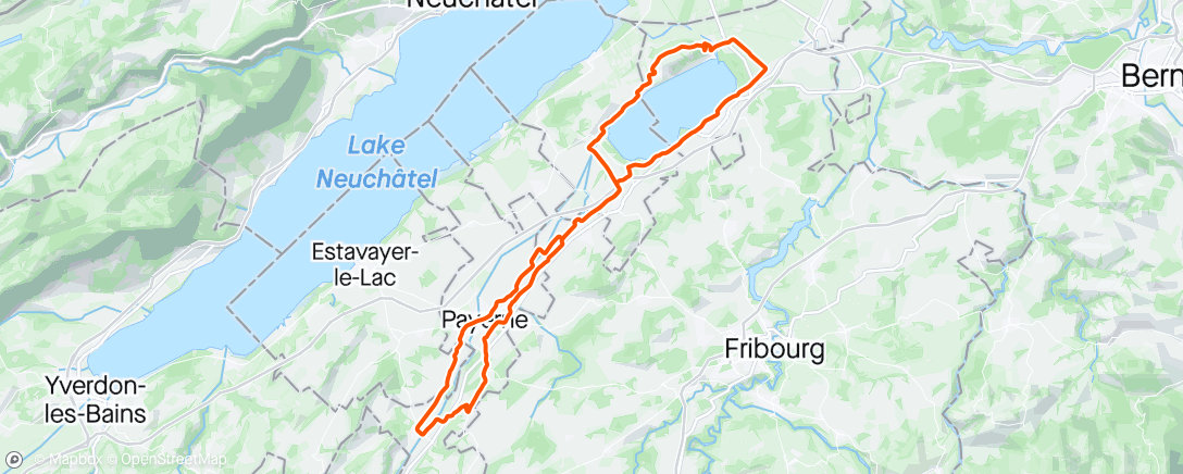 Map of the activity, Le Vully, tour du lac de Morat 🥰☀️🥰