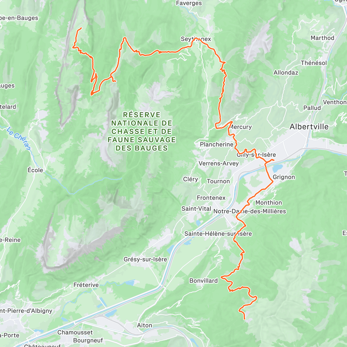 Map of the activity, Sous estimé la neige restante 🥲❄️