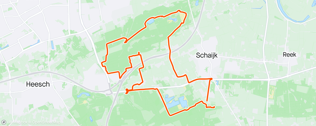 Map of the activity, Family MTB