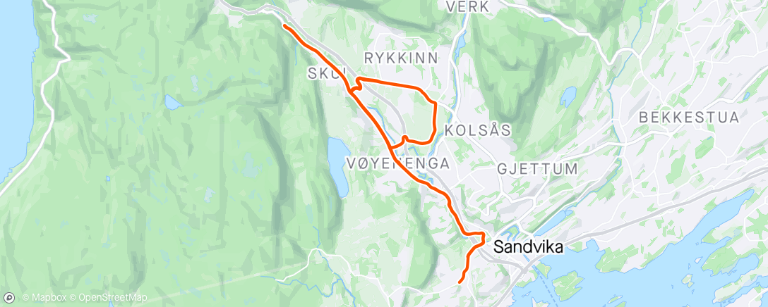 Map of the activity, Skuidalen x 3 ⛅
