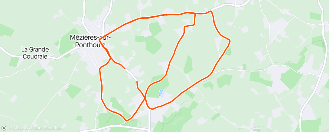Map of the activity, Course à pied