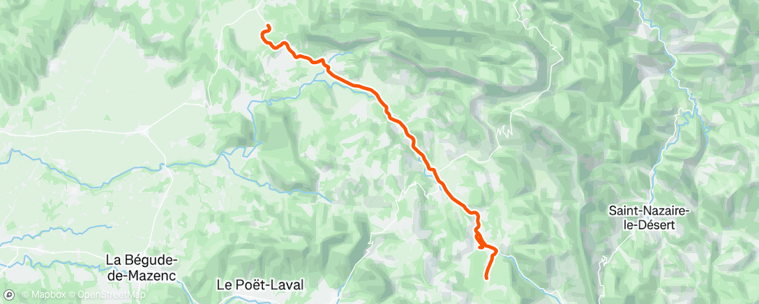 Map of the activity, Sortie vélo le matin