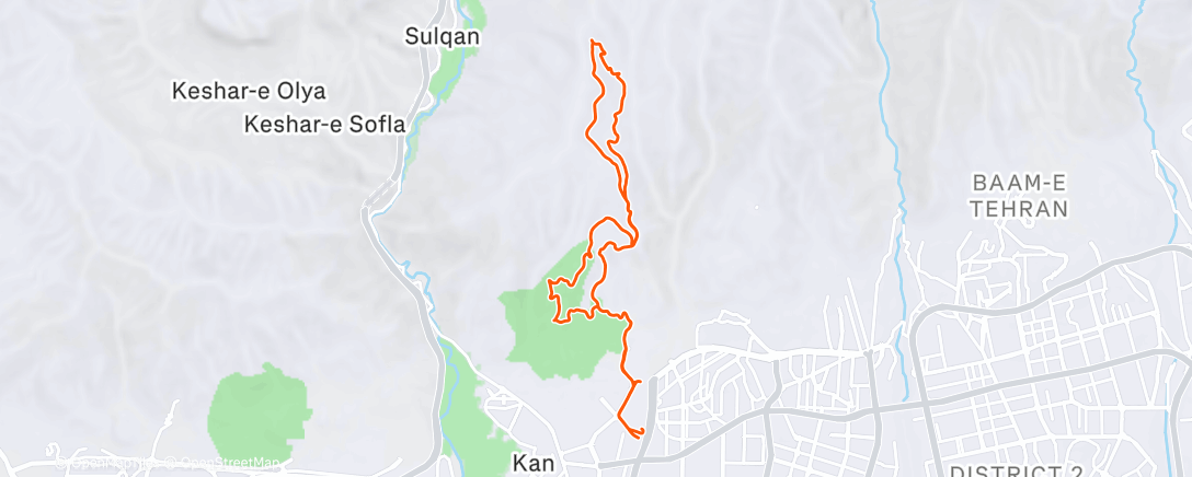 Карта физической активности (Lunch Trail Run)