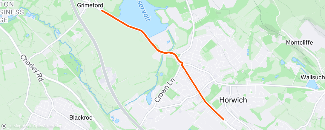 Map of the activity, Lunch Run