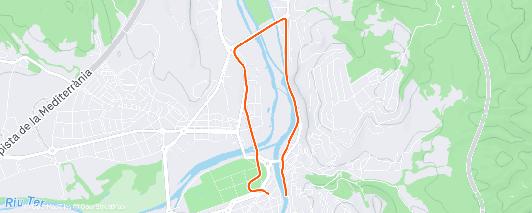 Map of the activity, Ochtendloop