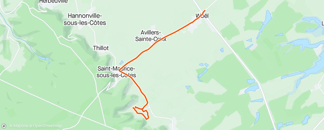 Map of the activity, Canicross 🏃🏽‍♂️☀️🍇🇷🇪🌲🐶