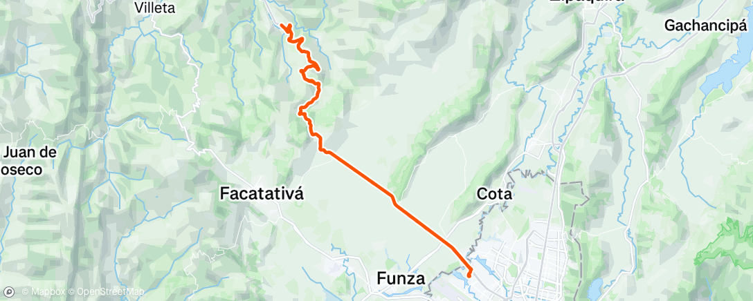 Map of the activity, Morning Ride