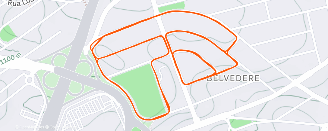 Map of the activity, Preguiça