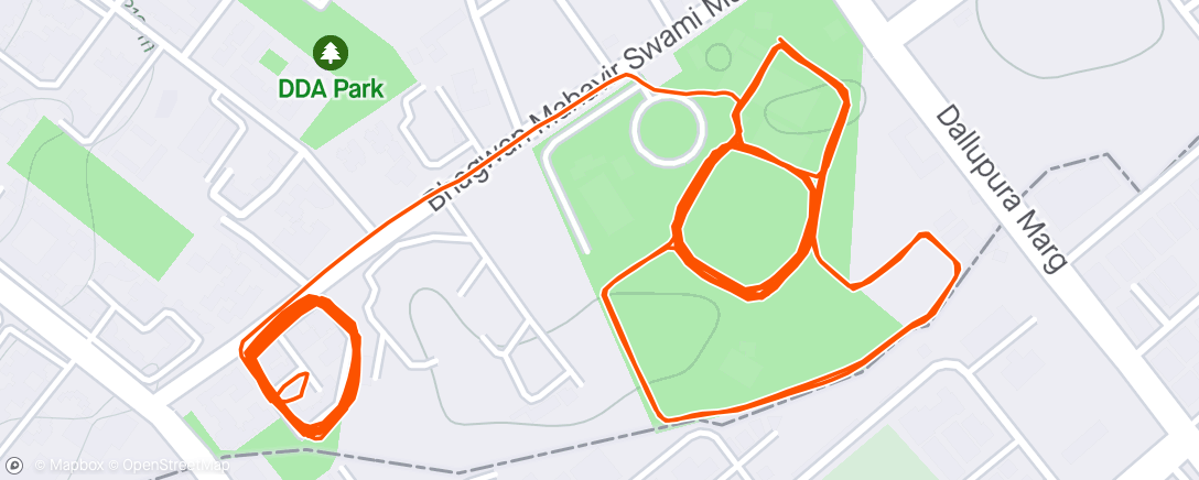 Map of the activity, Good Morning Run