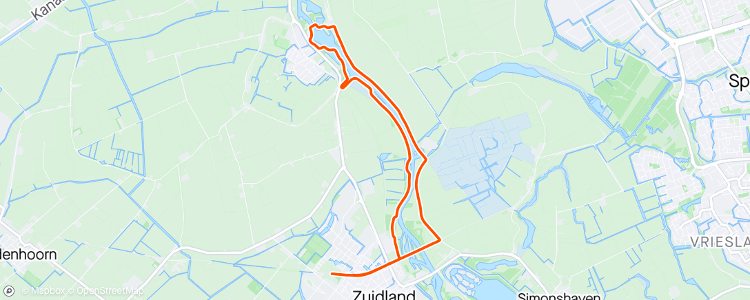 Map of the activity, RoadtoZM’24 -  “vroeger was alles beter” loopje