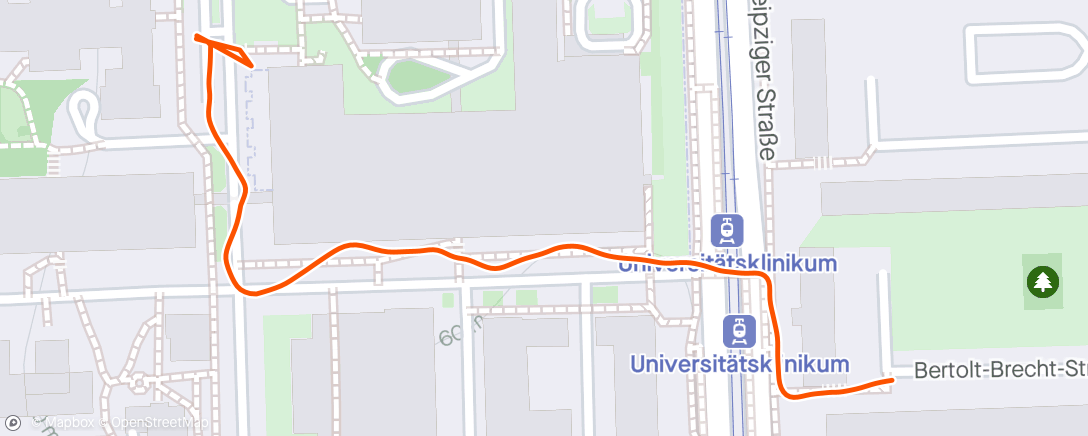 Karte der Aktivität „Spaziergang am Nachmittag”