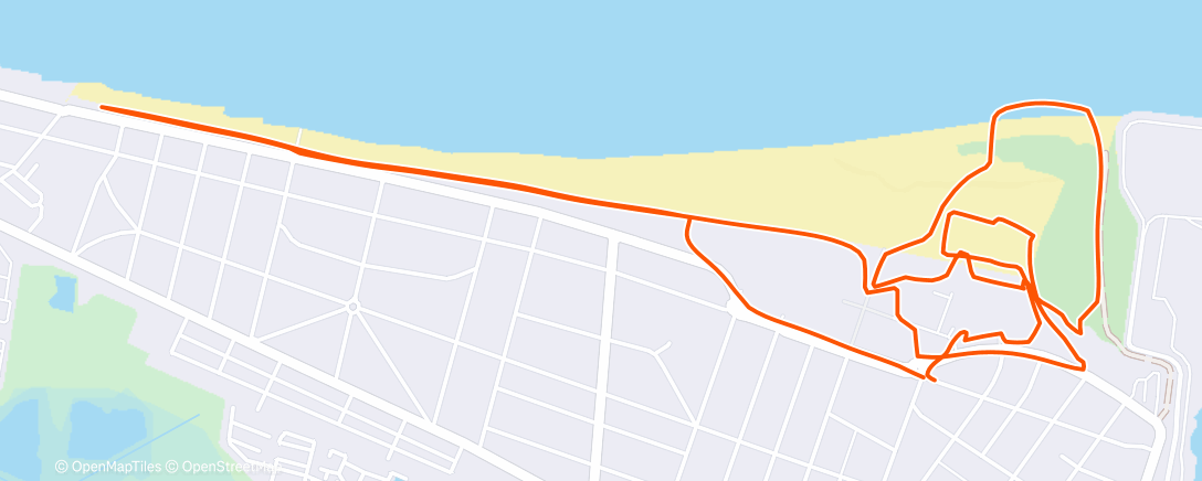 Map of the activity, Morning Run